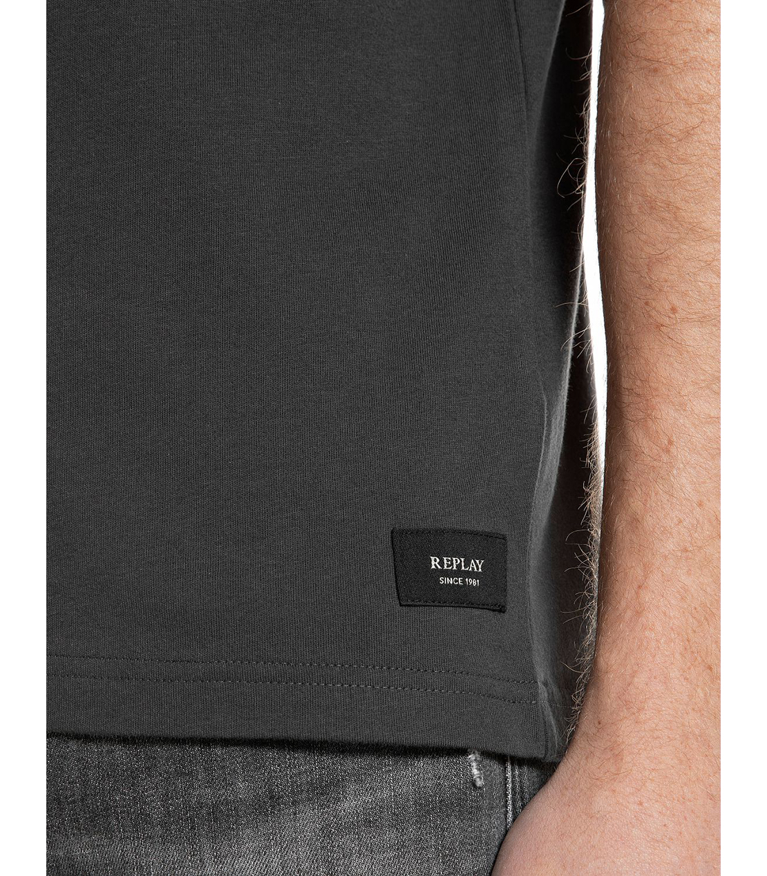 オープンエンドジャージーREACH PEACEプリントTシャツ 詳細画像 ダークグレー 4